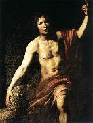 VALENTIN DE BOULOGNE St John the Baptist wet USA oil painting artist